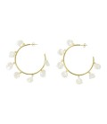 Lucky Eyes Baroque Pearl Large Hoops