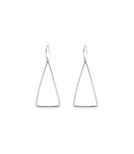 Tani Triangle Earrings Silver by Boho Betty