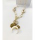 Bcharmd Daisy Seashell Necklace Gold