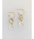 Bcharmd Jasmine Seashell Earrings Gold