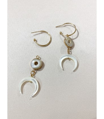 Bcharmd Jasmine Seashell Earrings Gold