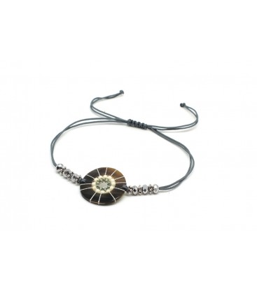 Boho Betty Hornpipe Silver Grey Friendship Bracelet