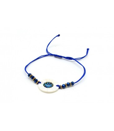 Boho Betty Hornpipe Grey Friendship Disc Bracelet