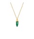 Mirabelle Mini Point Green Onyx Necklace