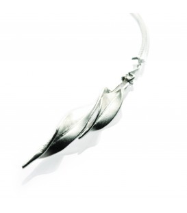 Long and Short Twisted Leaf Pendant