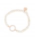 Pearl Beaded Bracelet with Circle of Life