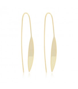 Cyrus Gold Spear Thread Through Earrings by Boho Betty