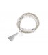 Boho Betty Azalea Silver Tassel Stretch Bracelet - Sophisticato Jewellery